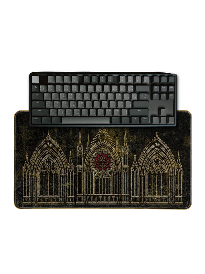 Gothic Architectural Desk Mat 12” x 22” product image (1)