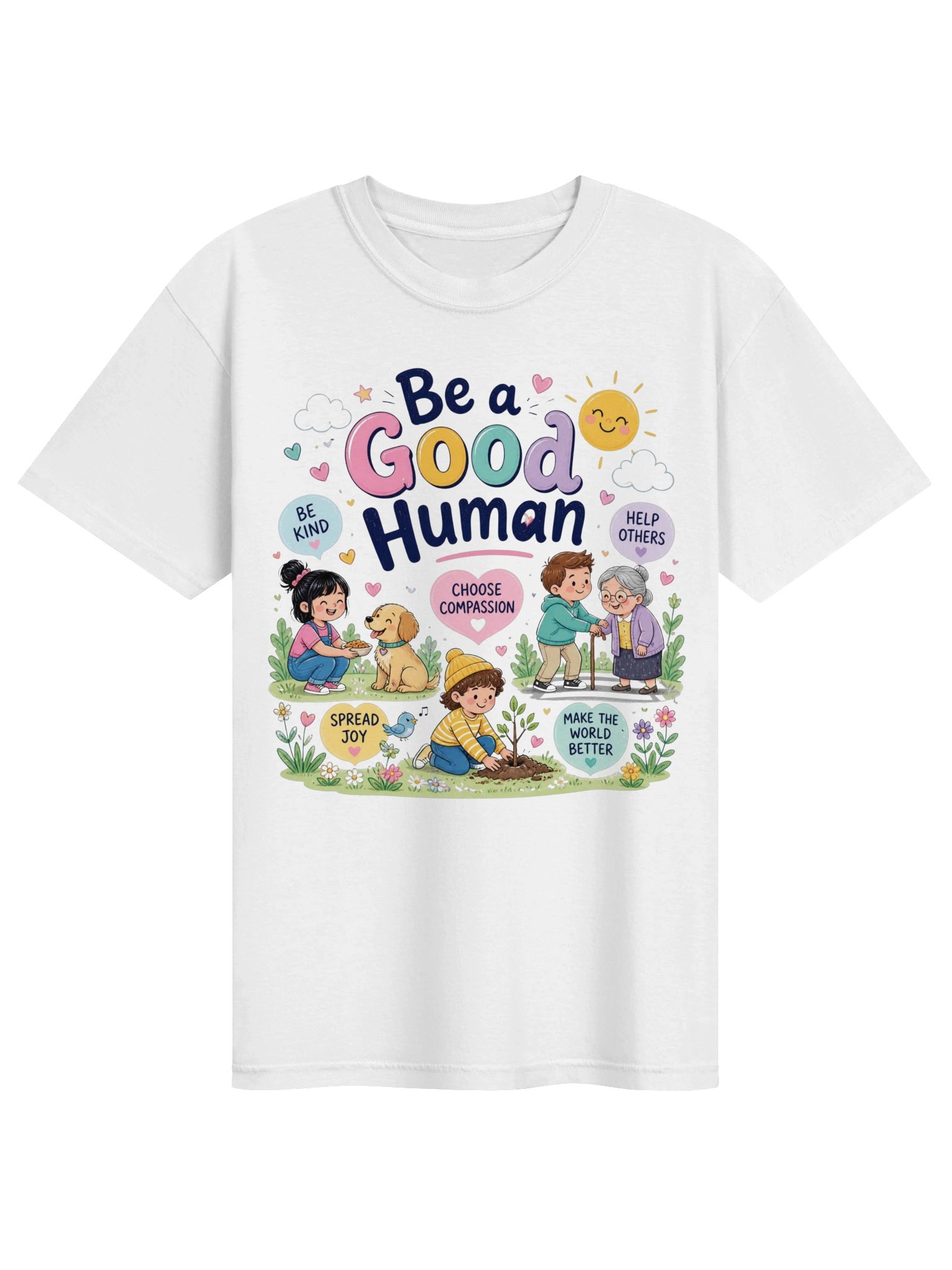 Be a Good Human Kindness Compassion Helping Scene product image (1)
