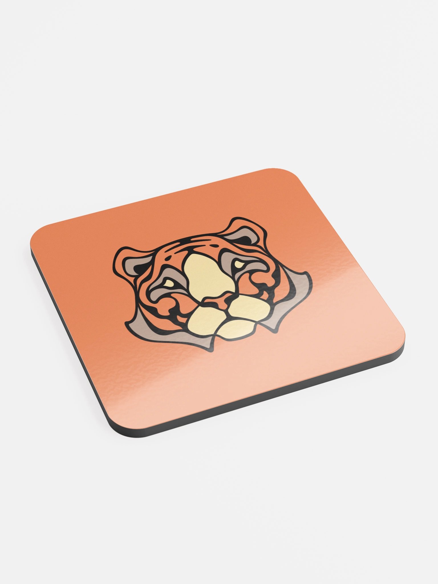 Siberian Tiger - Glossed Cork Coaster product image (2)