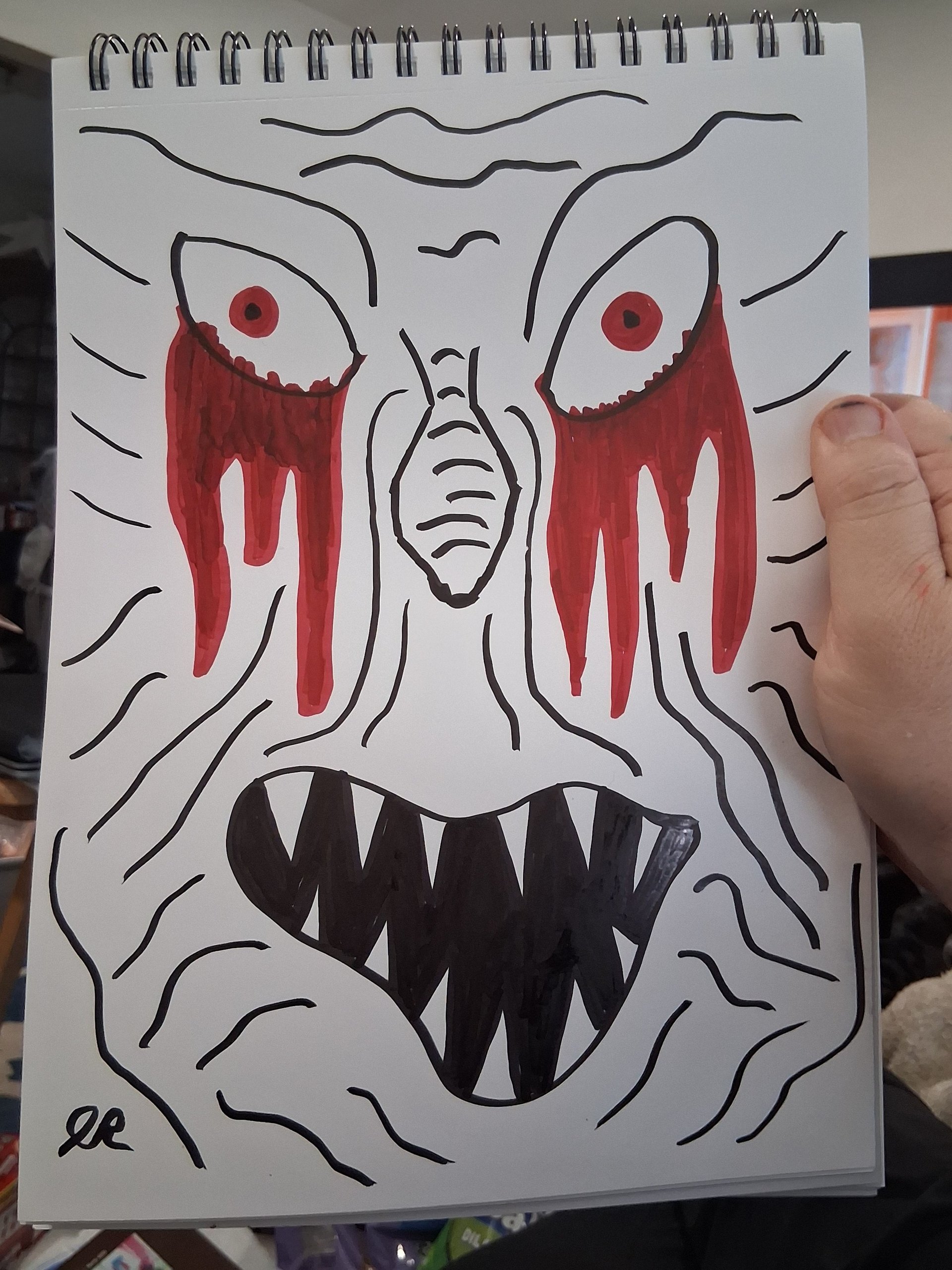 Face of Pain Original Drawing product image (1)