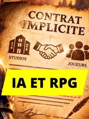 Quand vous lancez un RPG, vous donnez des dizaines d'heures et un peu de vous-même. En échange, le studio vous fait une promesse que personne ne prononce : ce monde a été pensé pour vous. L'IA générative met cette promesse à l'épreuve. Où placez-vous votre ligne rouge ? 👇  #RPG #IAgénérative #JeuxVidéo #Gaming #RPGFR