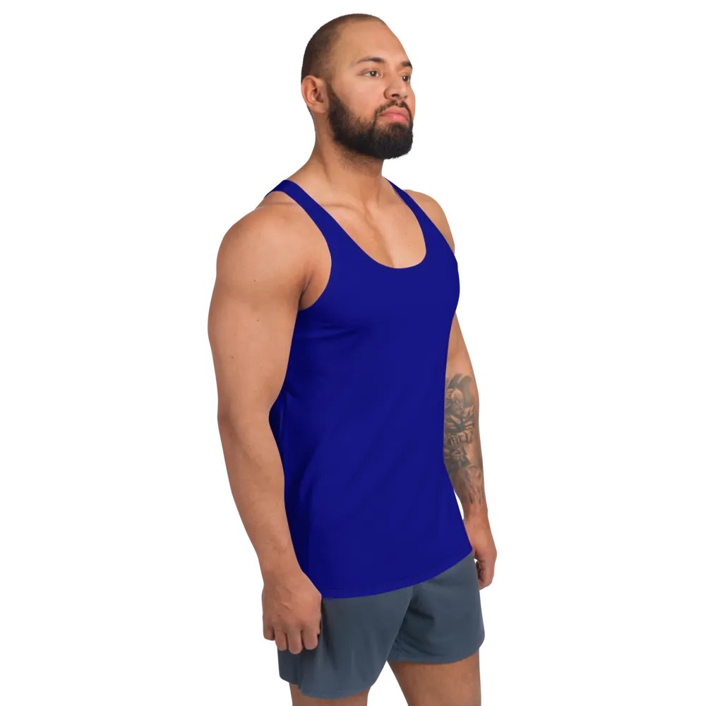 Plain Color Navy Blue Tank Top product image (4)