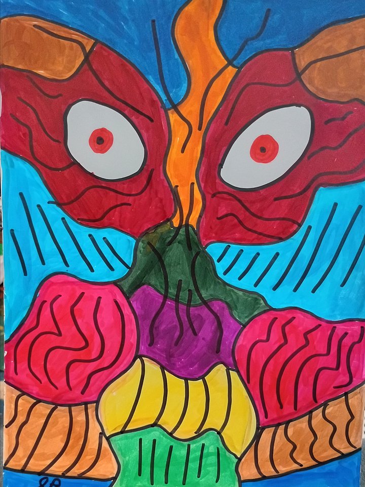Neon Psyche Original Drawing product image (1)