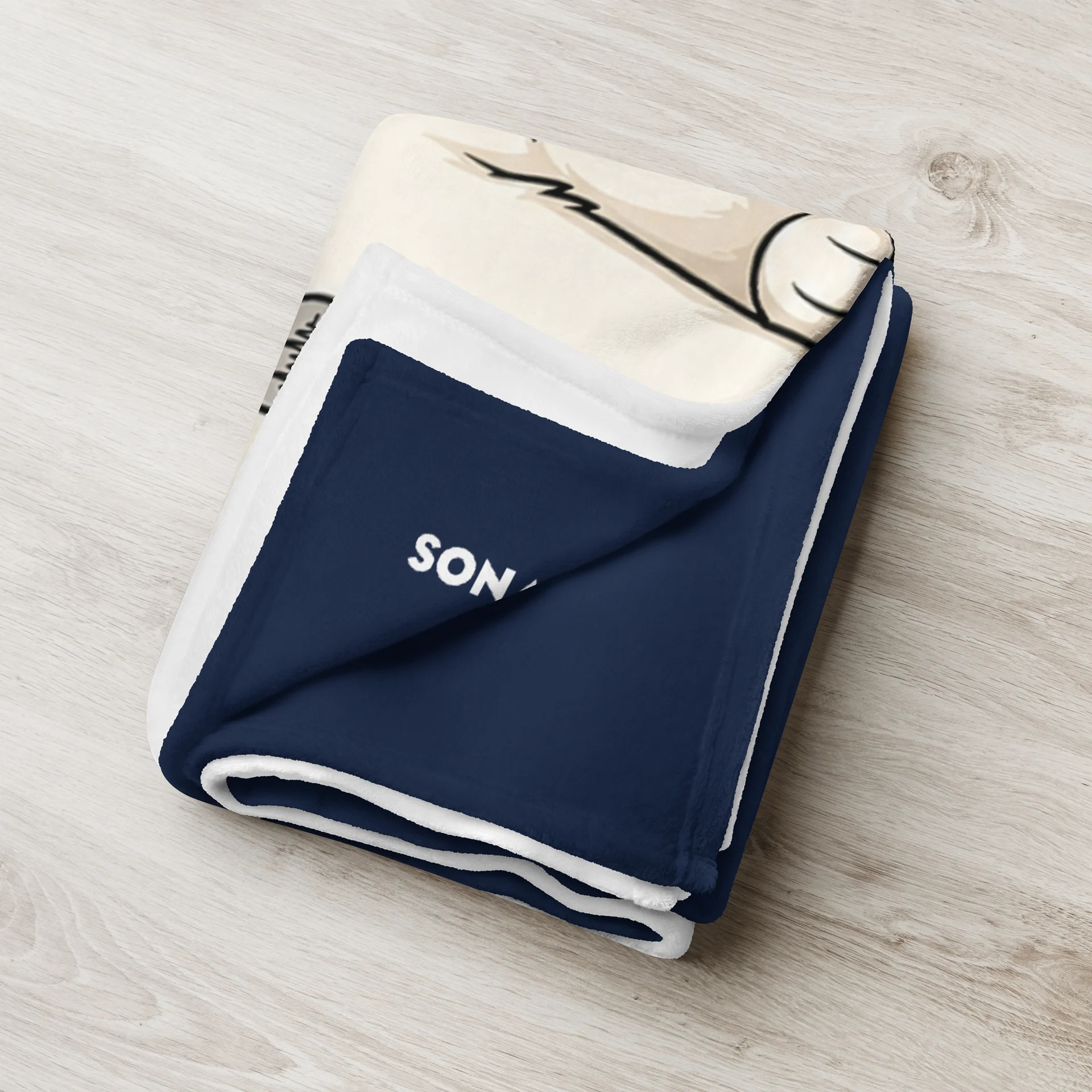 Sonance Dog Throw Blanket (Sit) Navy product image (3)