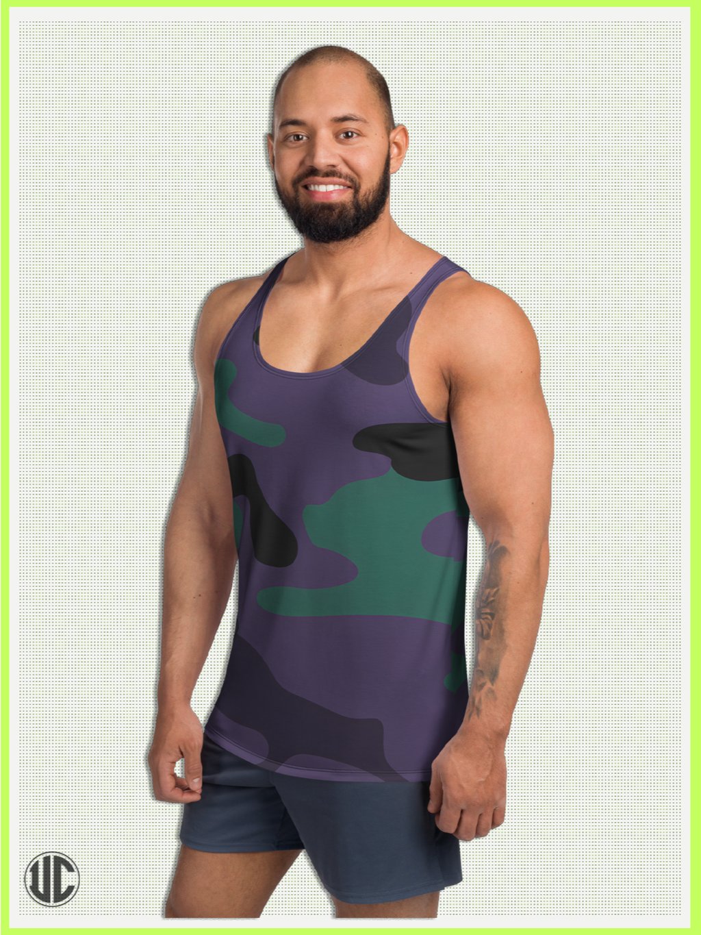 Midnight Purple Camo – Men’s Tank Top product image (1)
