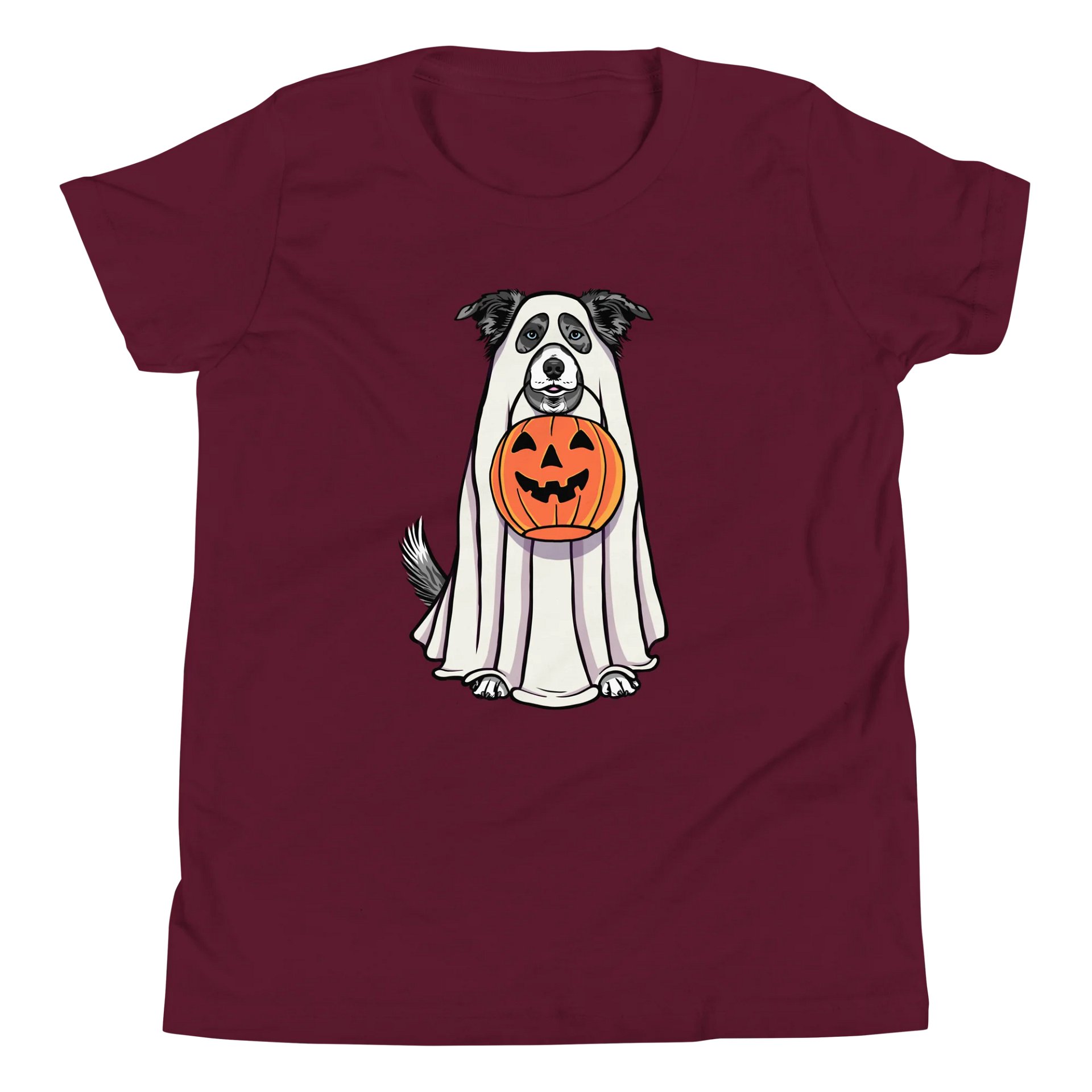 Halloween Border Collie(Blue Merle) Youth T-Shirt product image (5)