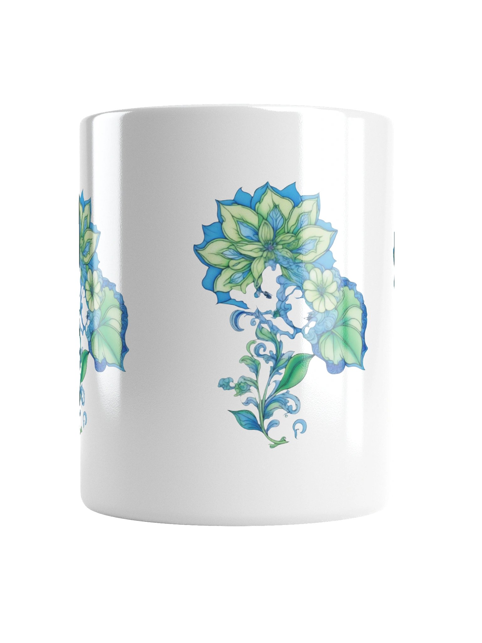 Cool Blue Florals - Mug product image (7)
