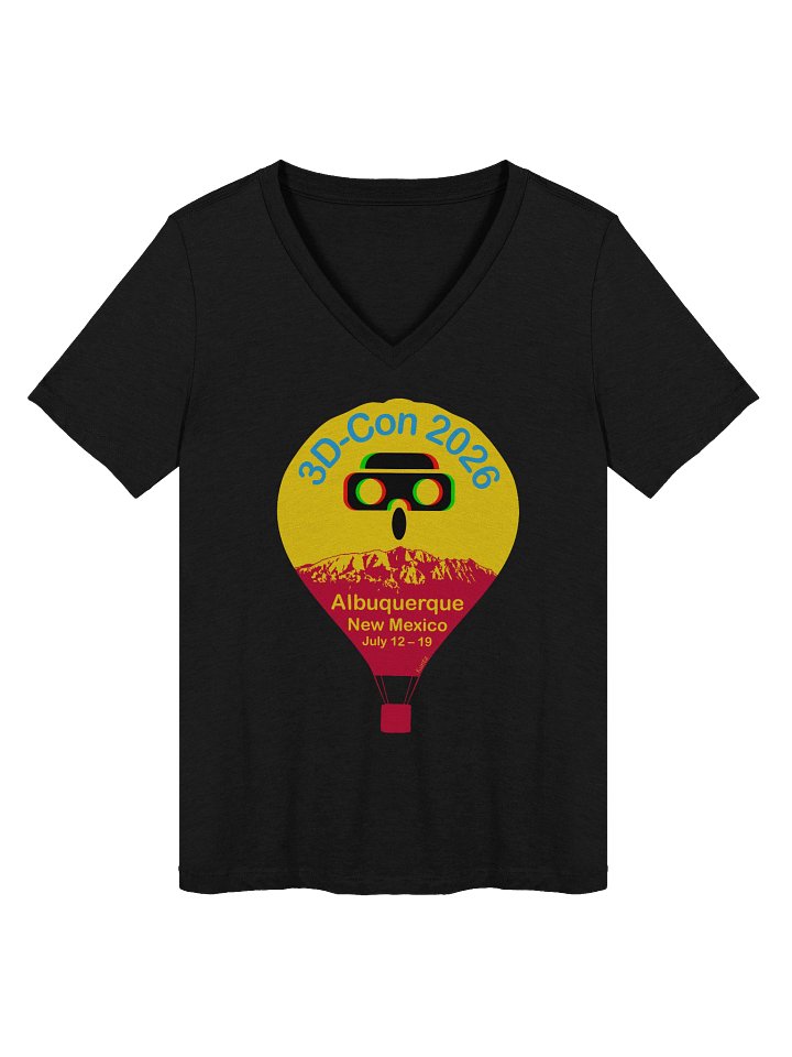 3D-Con 2026 Women's Relaxed V-Neck T-Shirt product image (1)