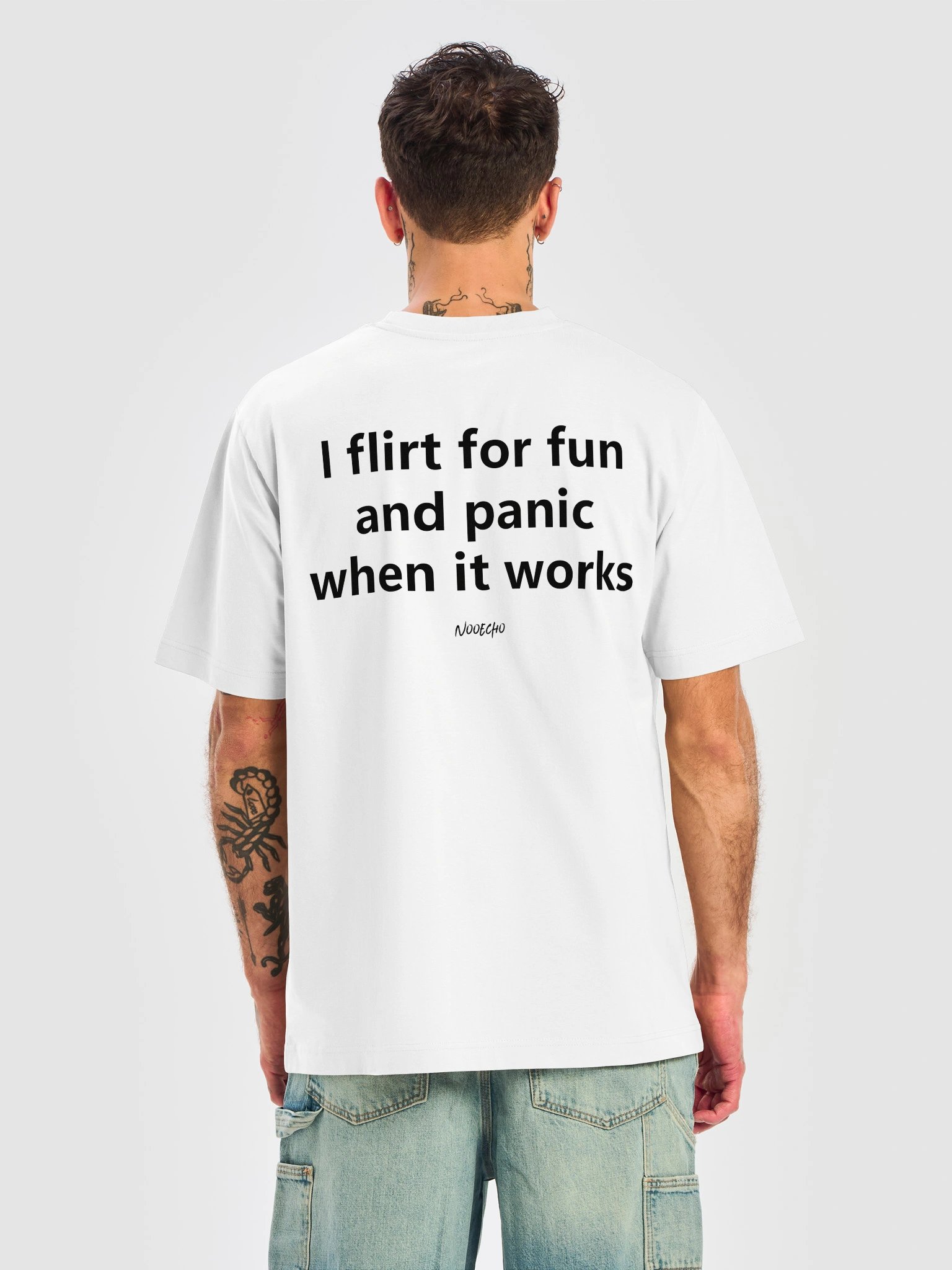 I Flirt for Fun and Panic When It Works – Funny Graphic T-Shirt product image (7)