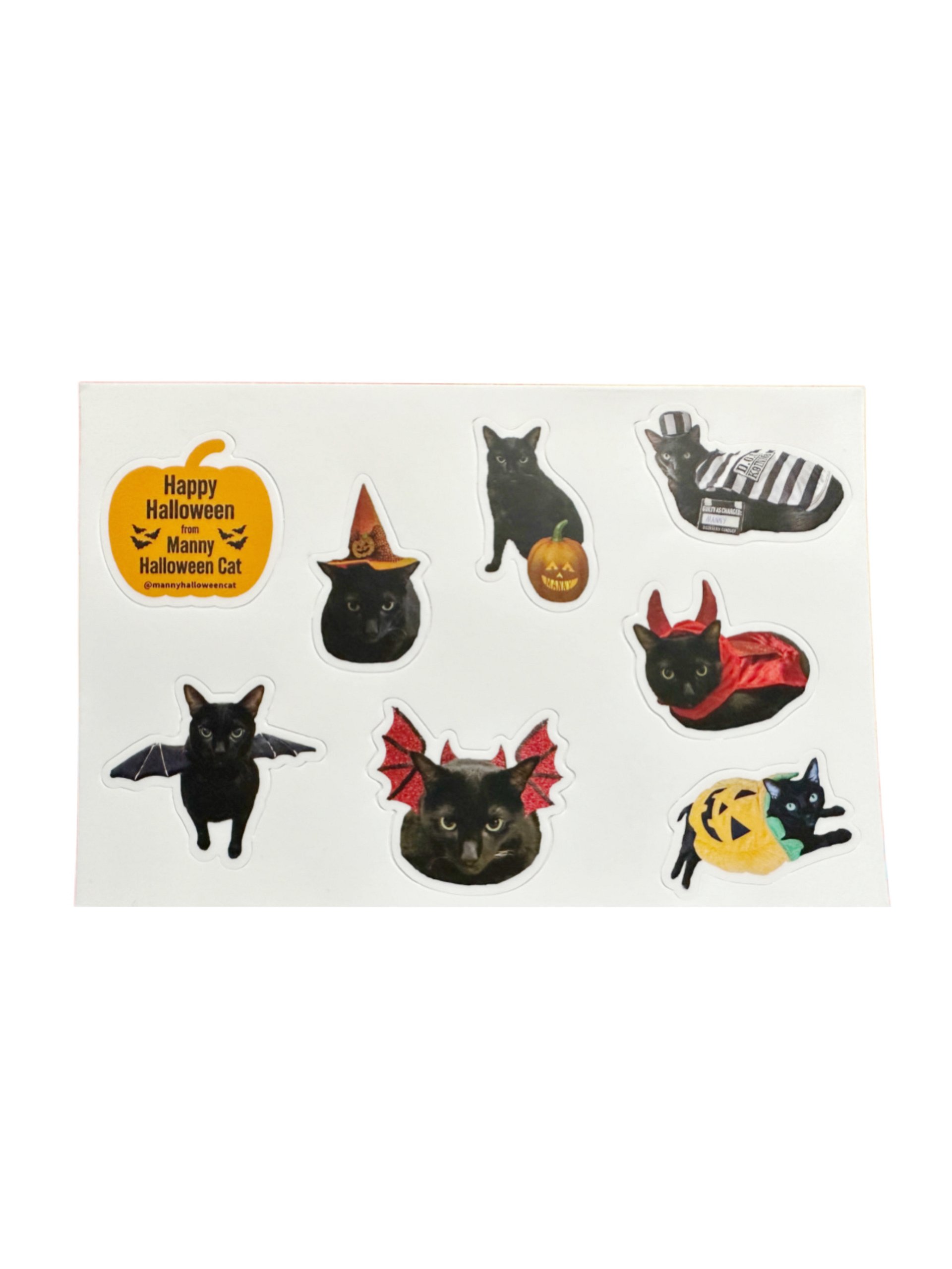 Manny Halloween Cat sticker sheet product image (1)