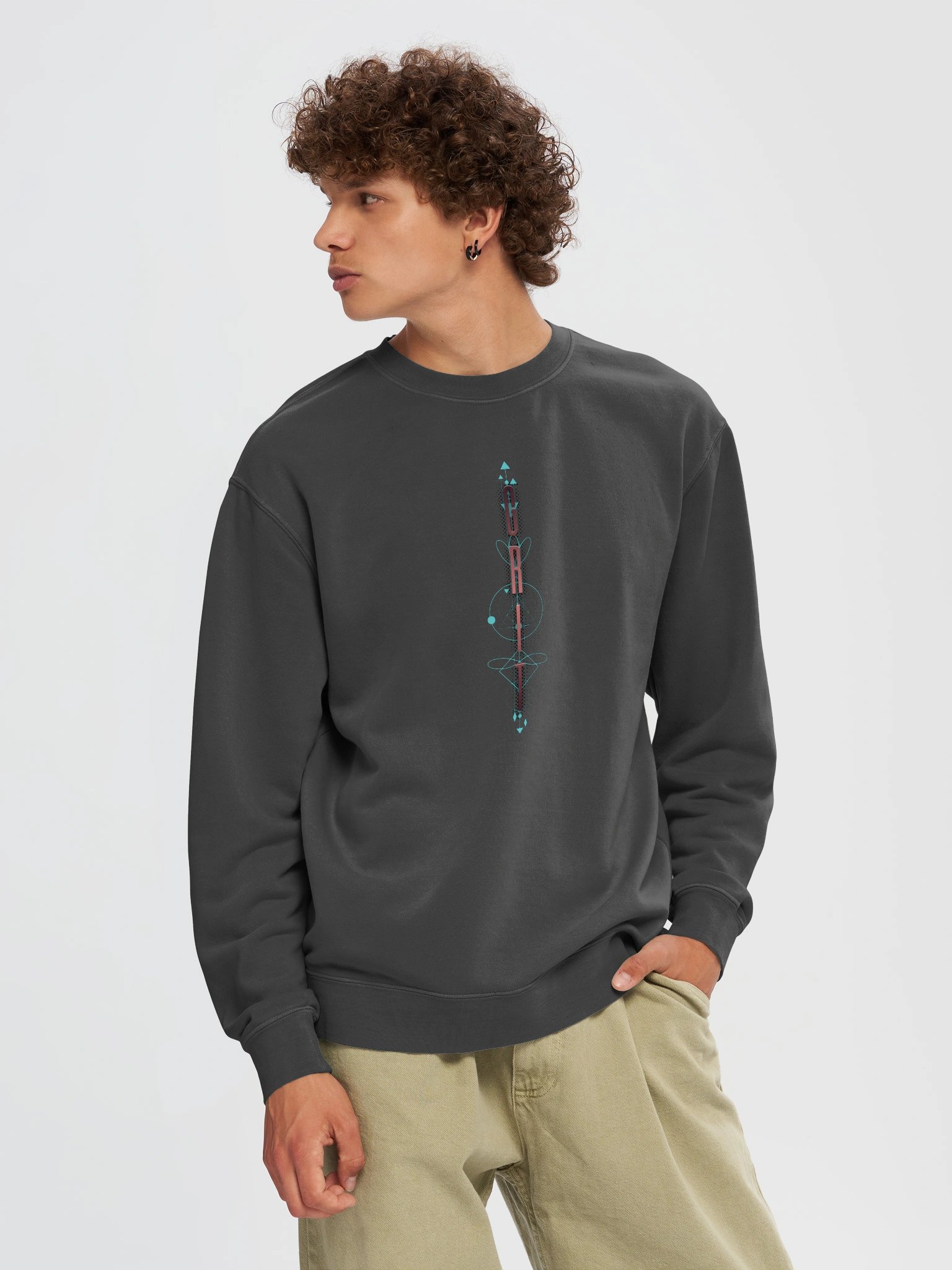 GRIT Neon Glyph Abstract Sweatshirt product image (61)