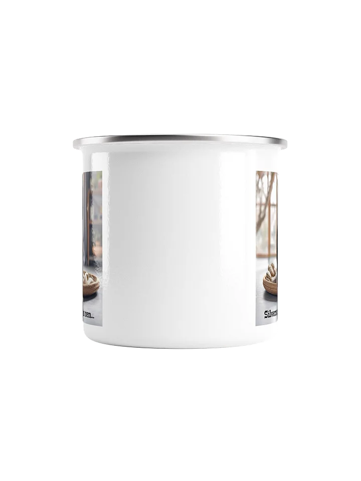 Silversmithing is zen… silver rim mug product image (2)