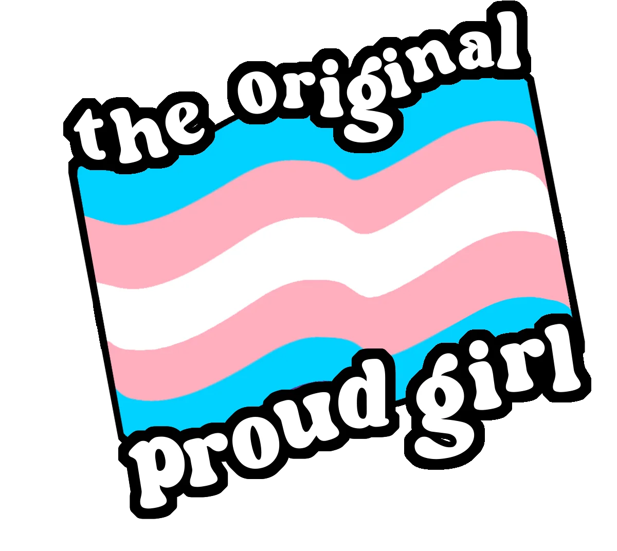 The OG Proud Boy, Trans Flag Sticker product image (1)