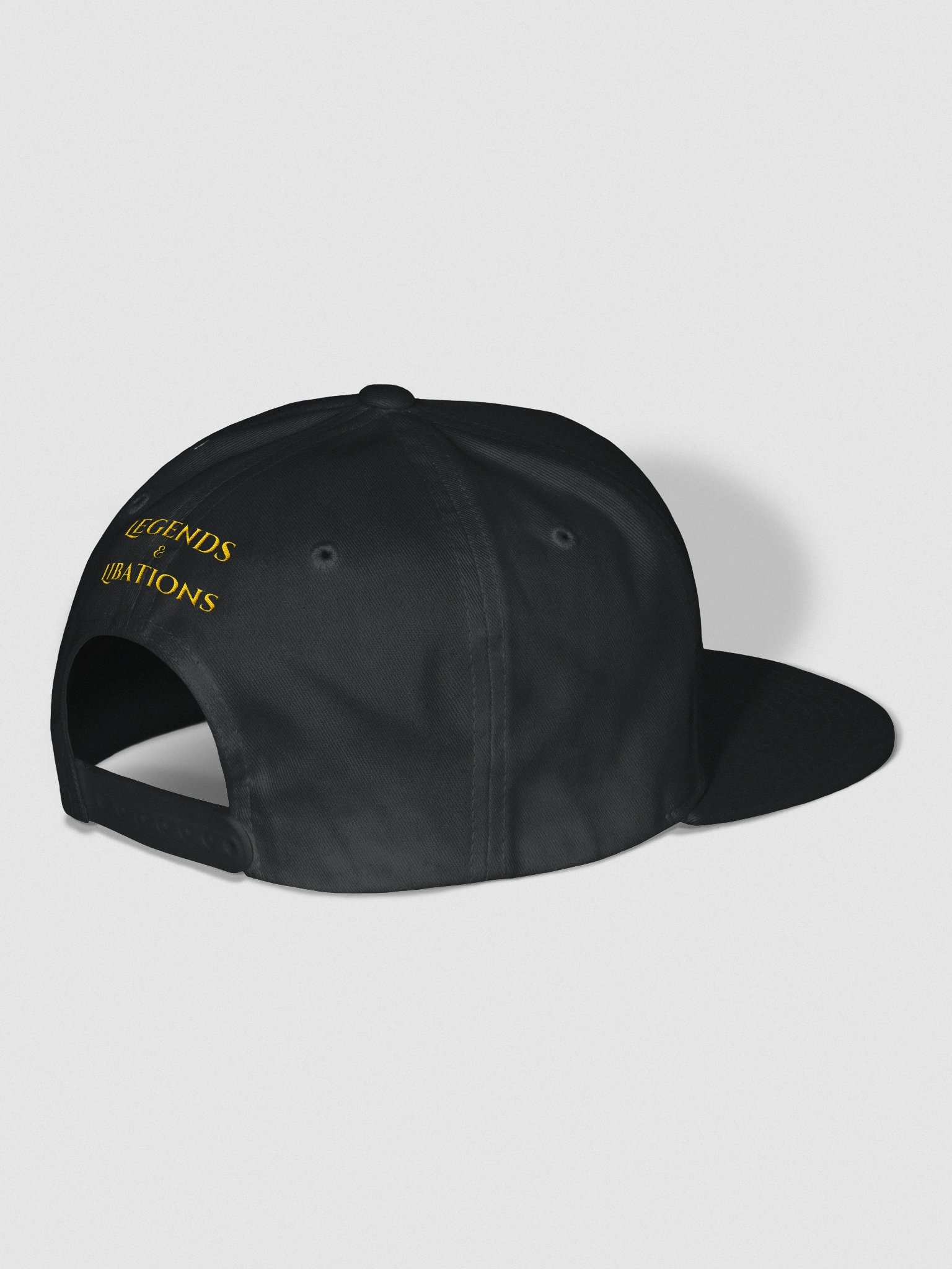 Legends & Libations Snapback Hat Gold Logo product image (3)