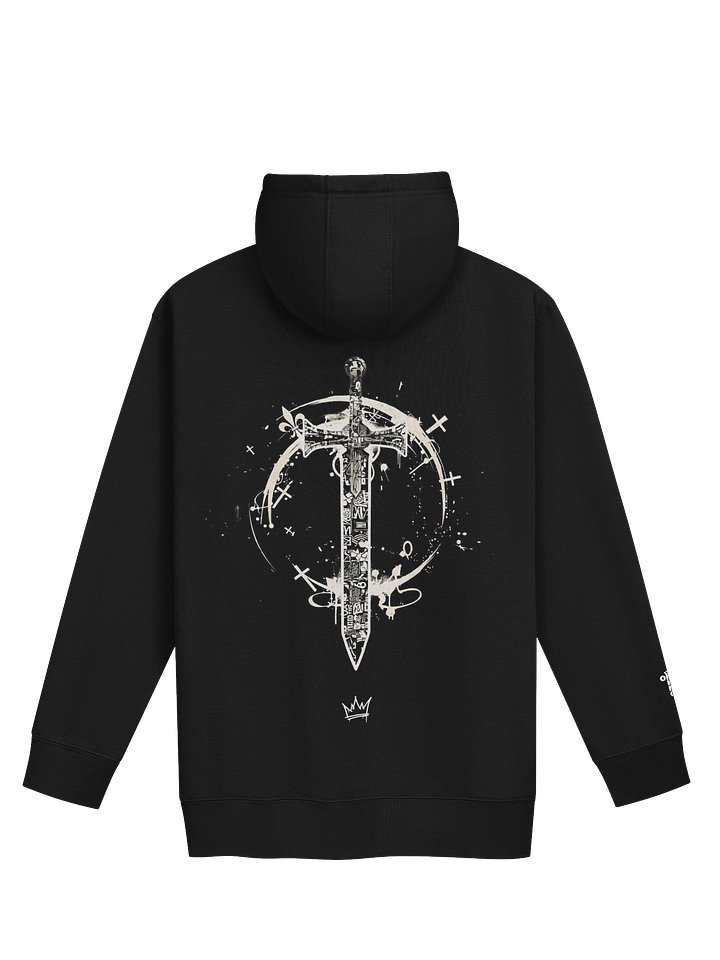 ONE KING Crusader Premium Soft Blend Hoodie with embroidered sleeve logo product image (1)