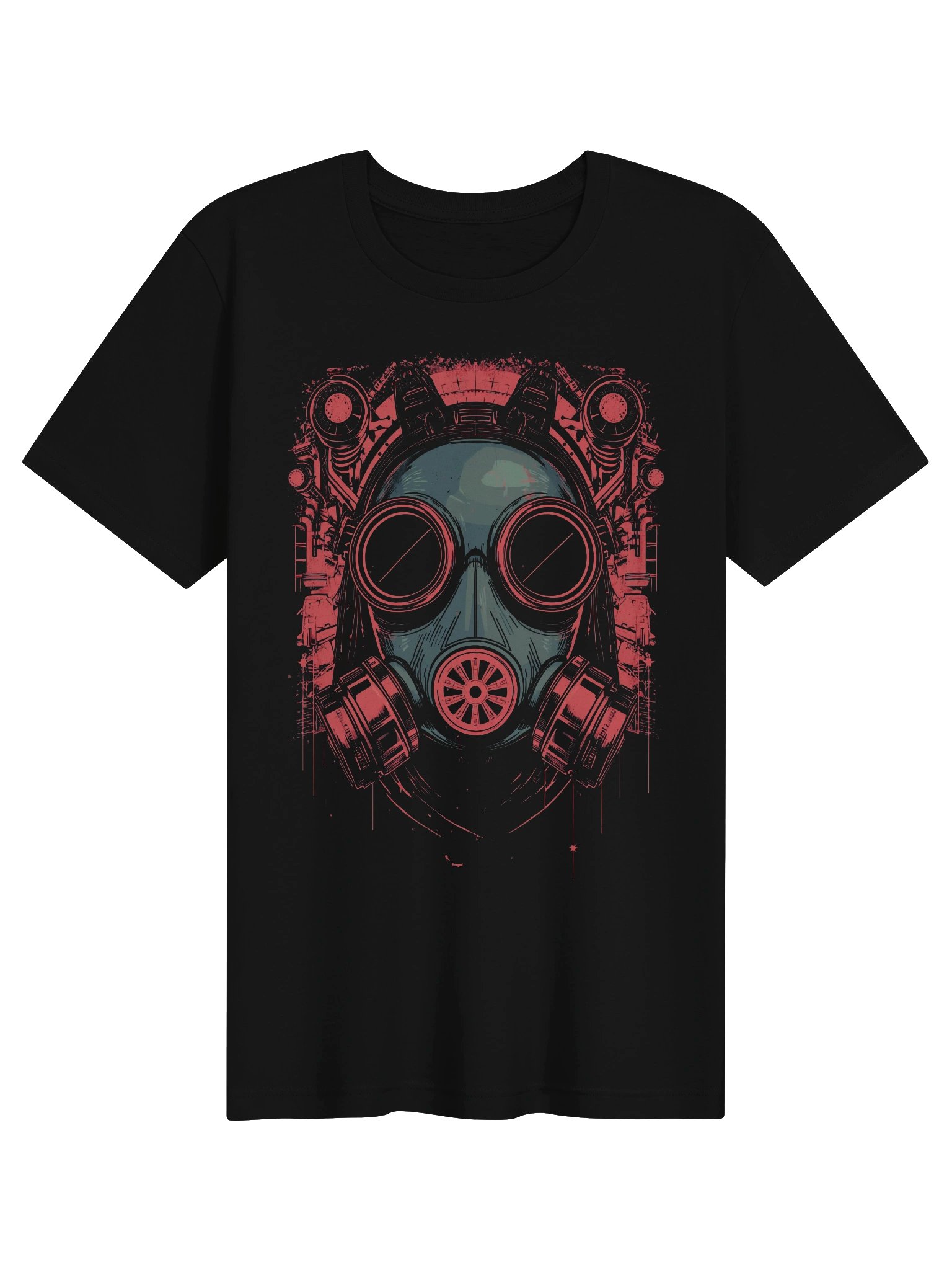 Red Reactor Gas Mask Lightweight T-Shirt product image (1)