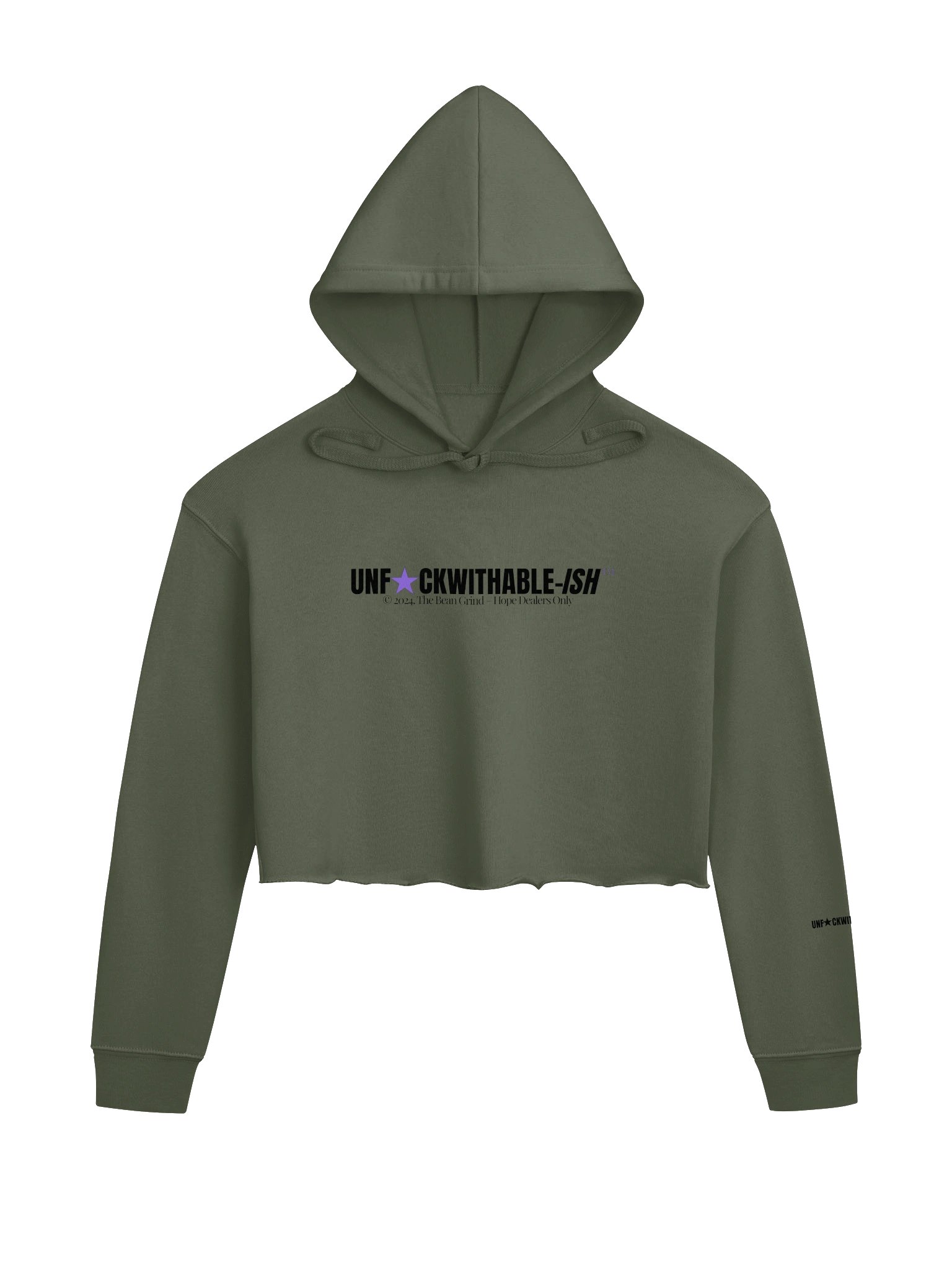 UNF★CKWITHABLE-ISH™ Women's Crop Hoodie Black Sheep The Legend product image (1)