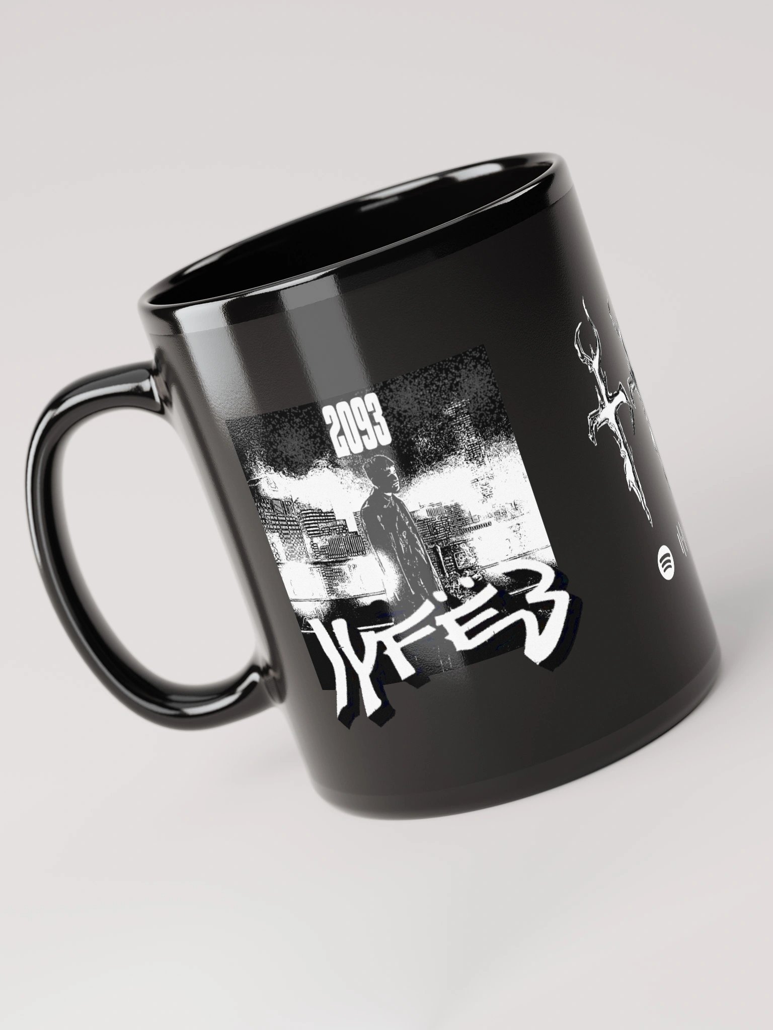 LYFË3 2093 BLACK AND WHITE MUG product image (6)
