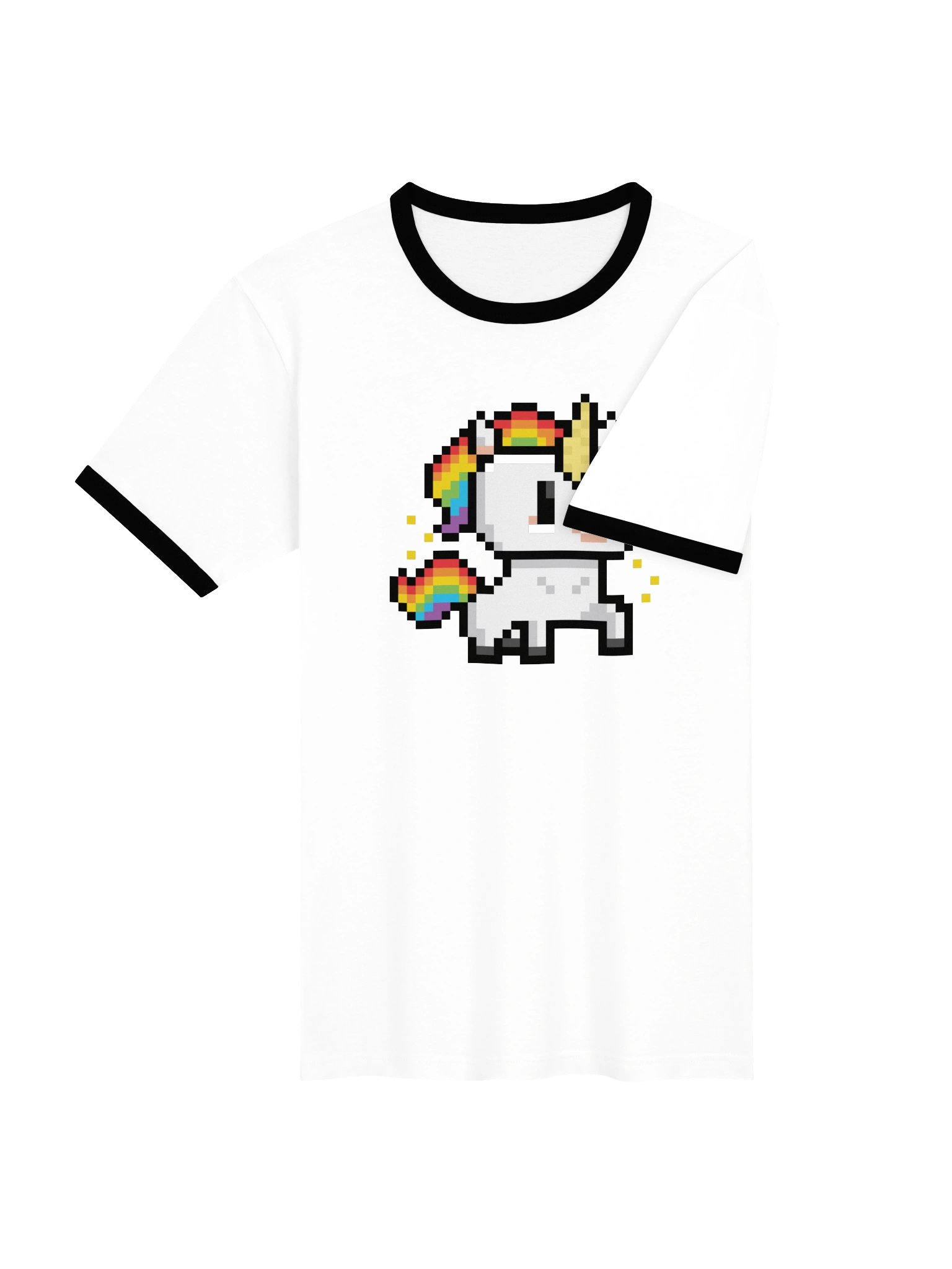 Stylish Unicorn Questie Ringer Tee - Unisex product image (4)