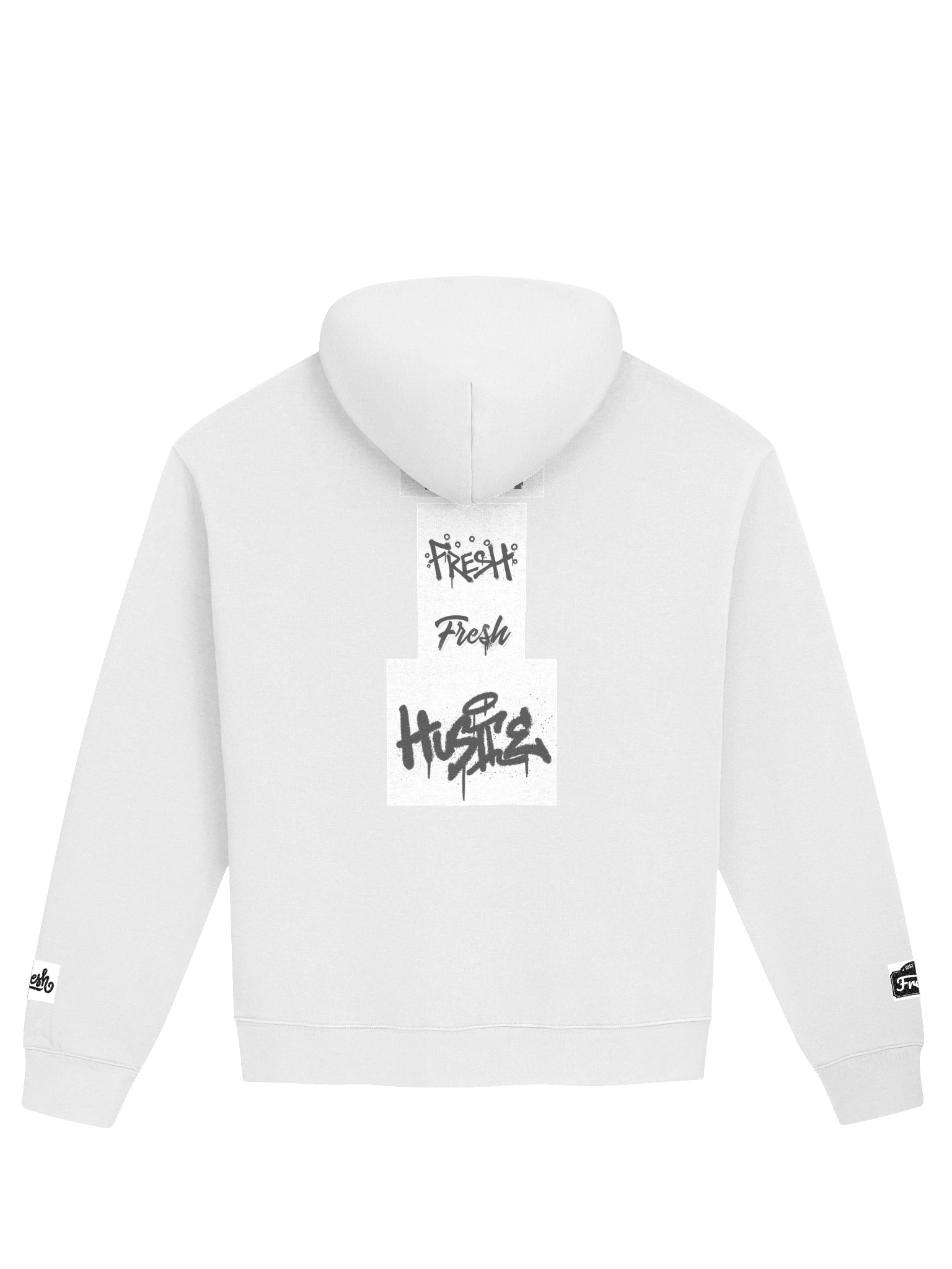 White High Quality Thick Warm fresh hoodie! Embroidered! product image (2)