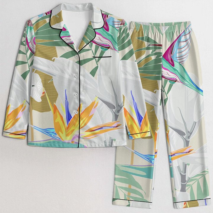 Tropical Paradise Satin Pajama Set product image (1)