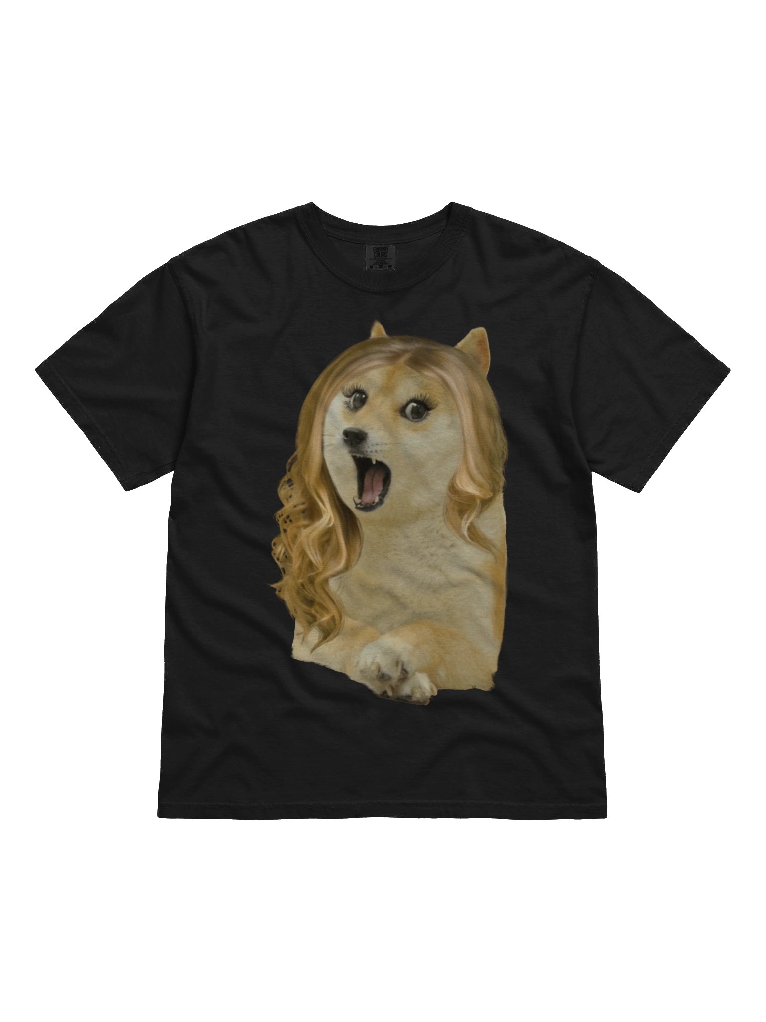 Doge Meme Flowing Wig T-Shirt product image (1)