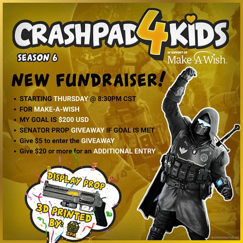 I'm proud to announce that I'm joining CrashPad4Kids Season 6, raising funds for Make-A-Wish International! Together, we can ...