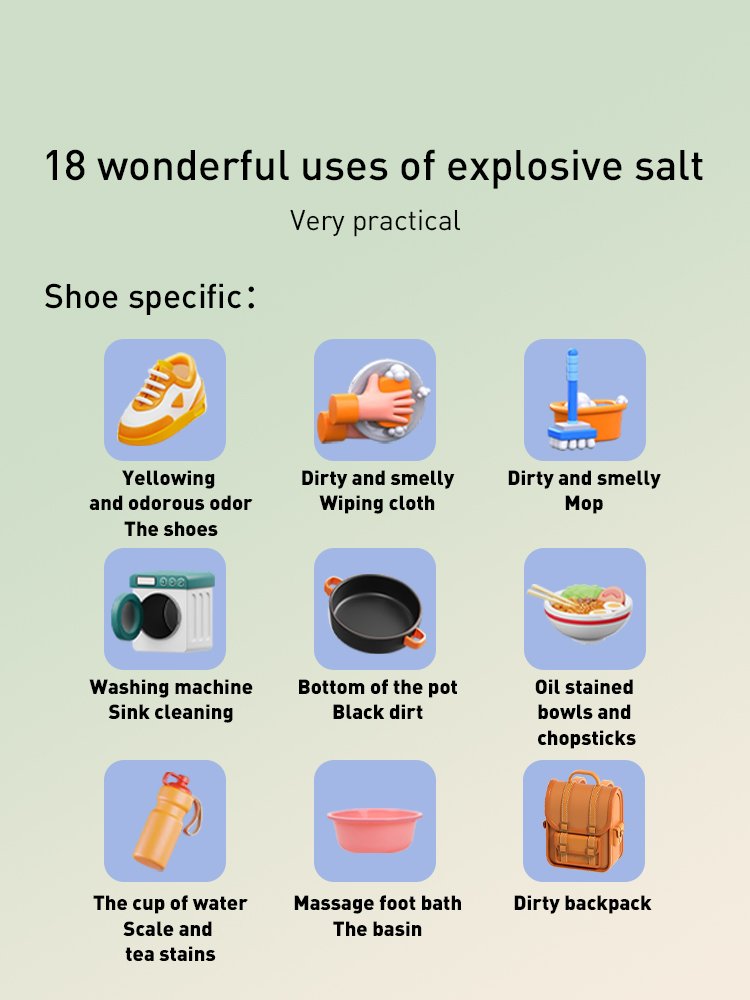lerunkey Active Oxygen Cleaner Explosive Salt Brightening White Clothes Revitalizing Colored Clothes 600g product image (6)