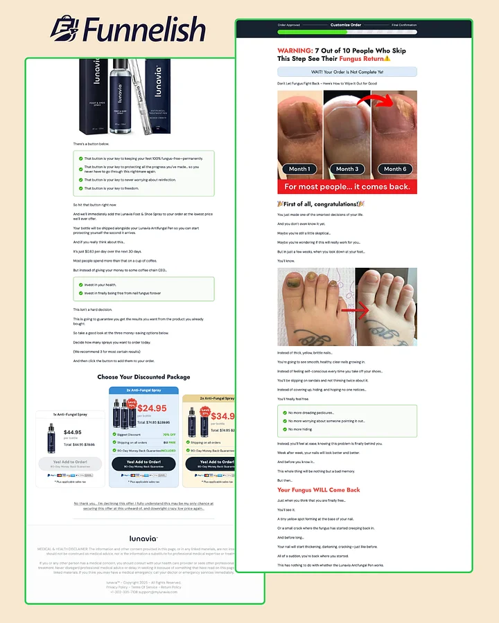 Lunavia Upsell Page | Funnelish Template product image (1)