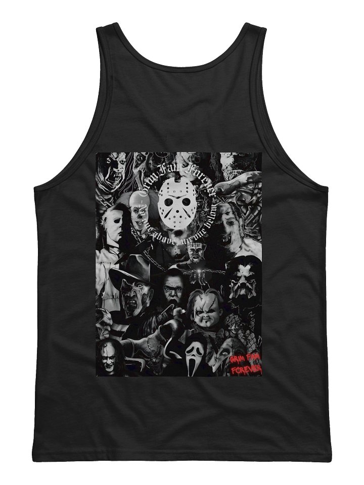 GRIM FAM — HALLOWEEN HORROR DROP: “FREE HUGS” EDITION - SINGLET - #1 - Black / Navy / Blue / Red / Grey product image (10)