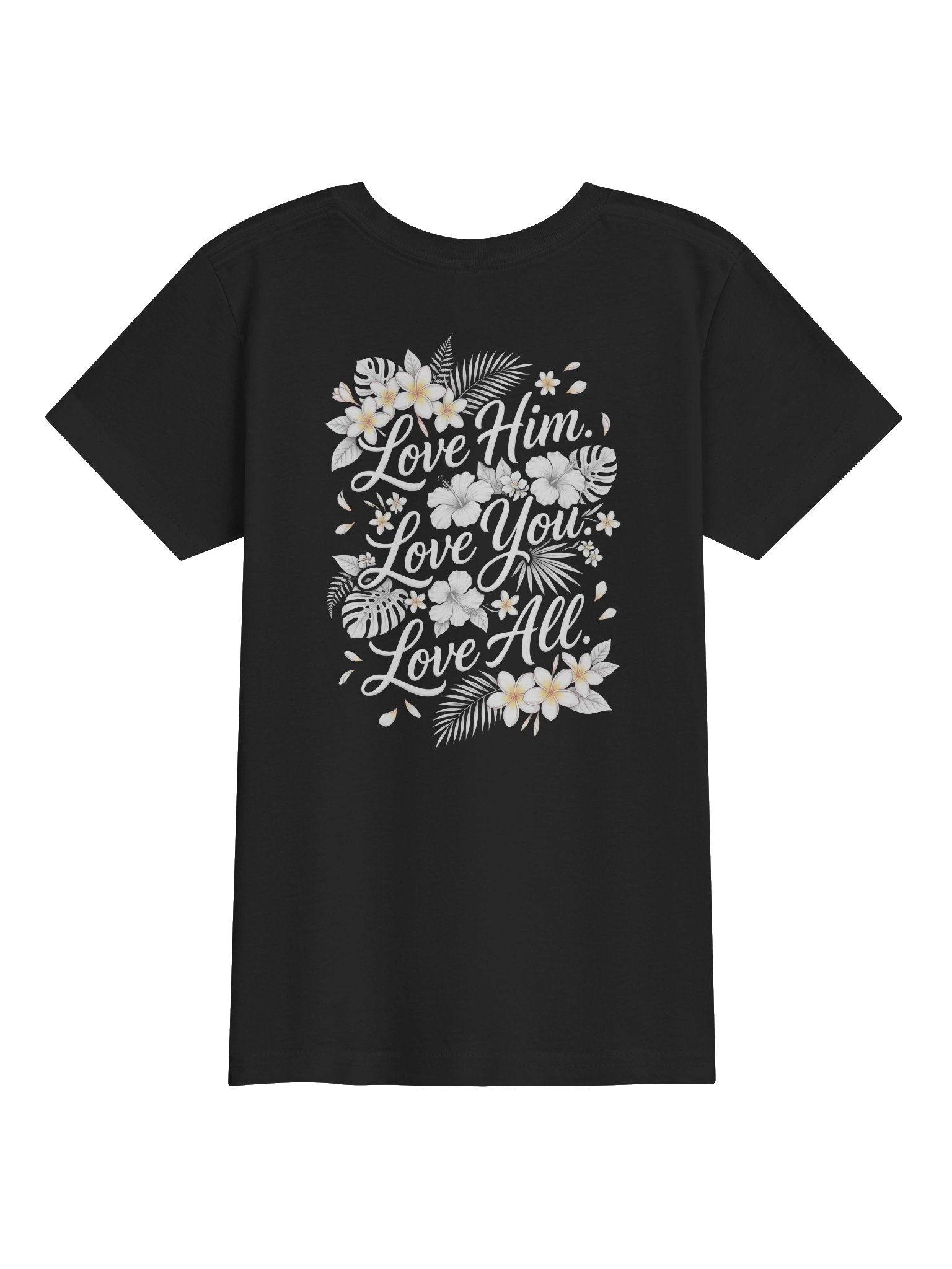 His House Youth T-Shirt - "Love Him. Love You. Love All." product image (2)