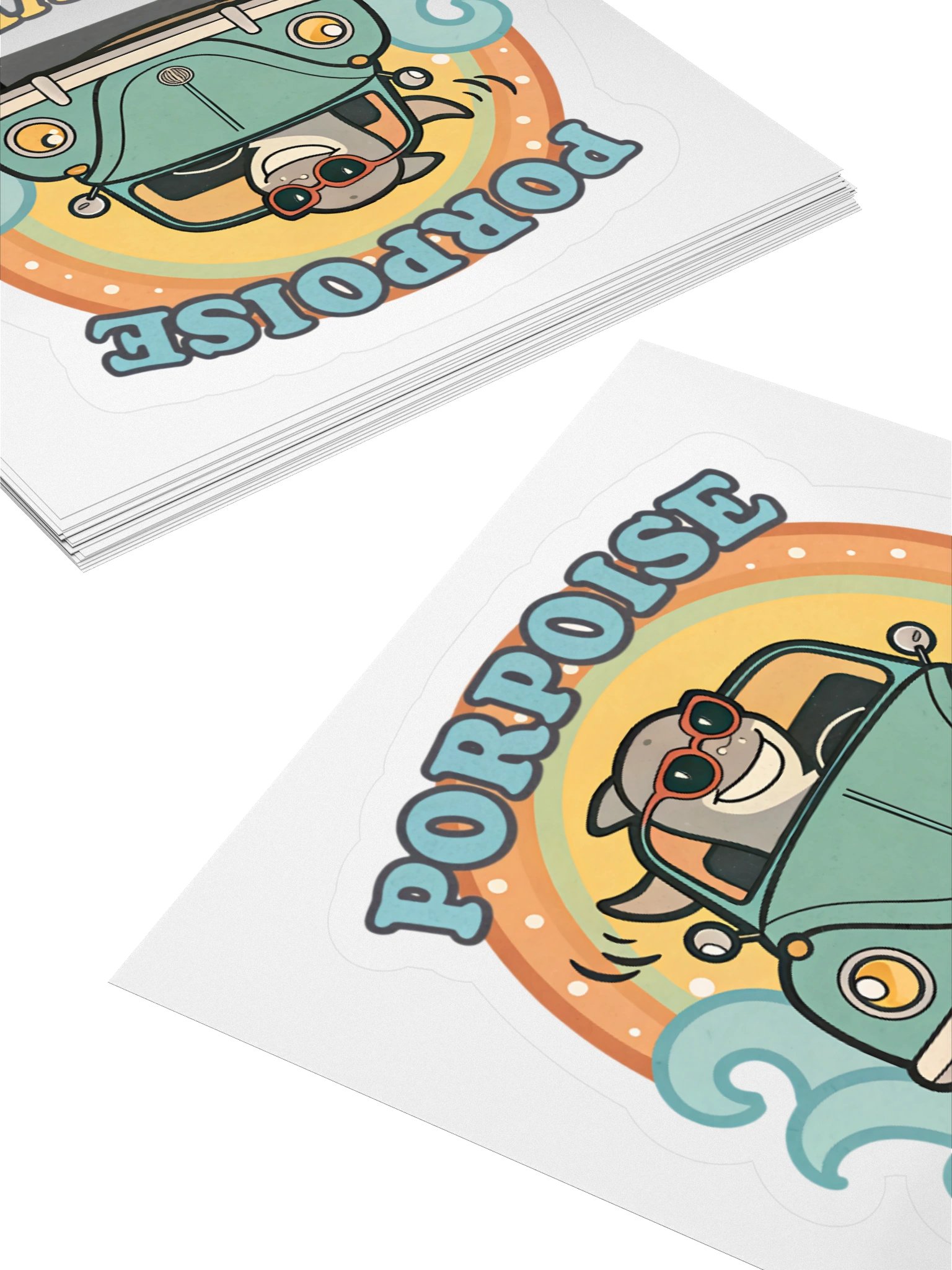 Porpoise Driven Vintage Car Sticker product image (12)