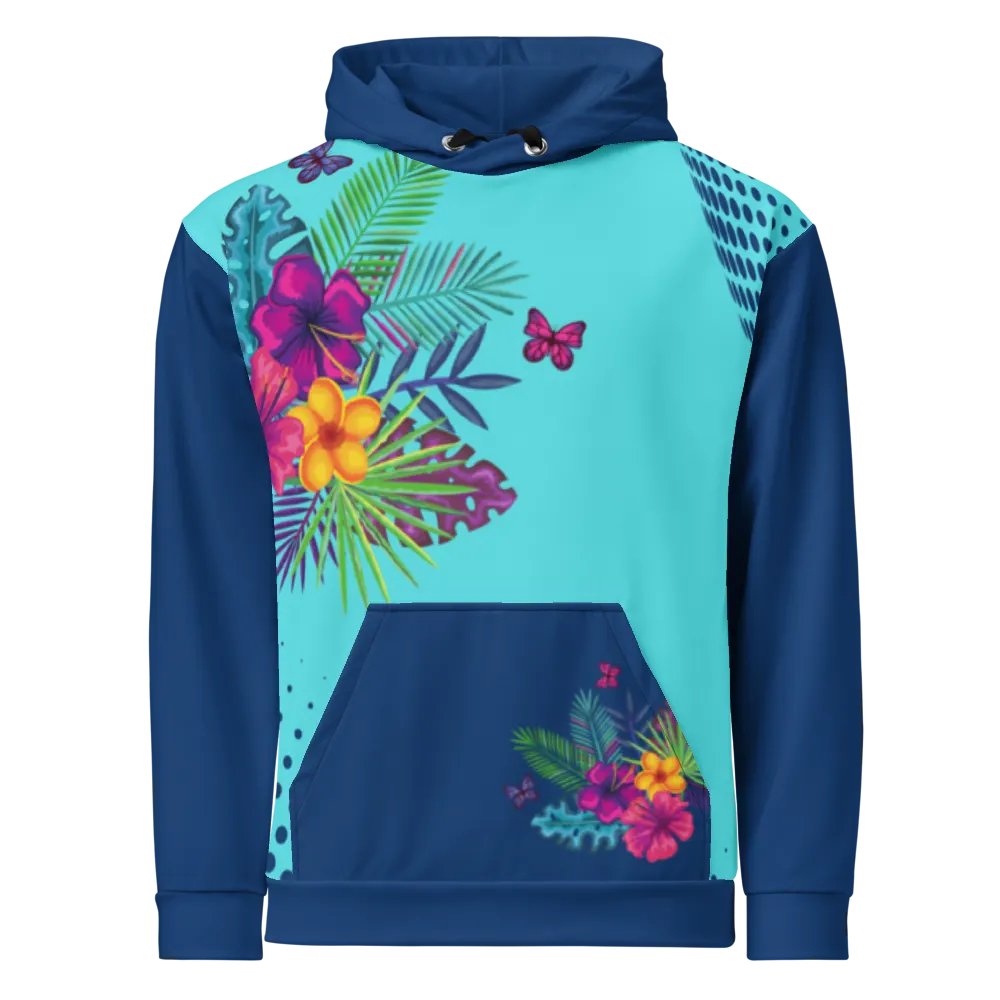 Blue Floral Hoodie product image (2)
