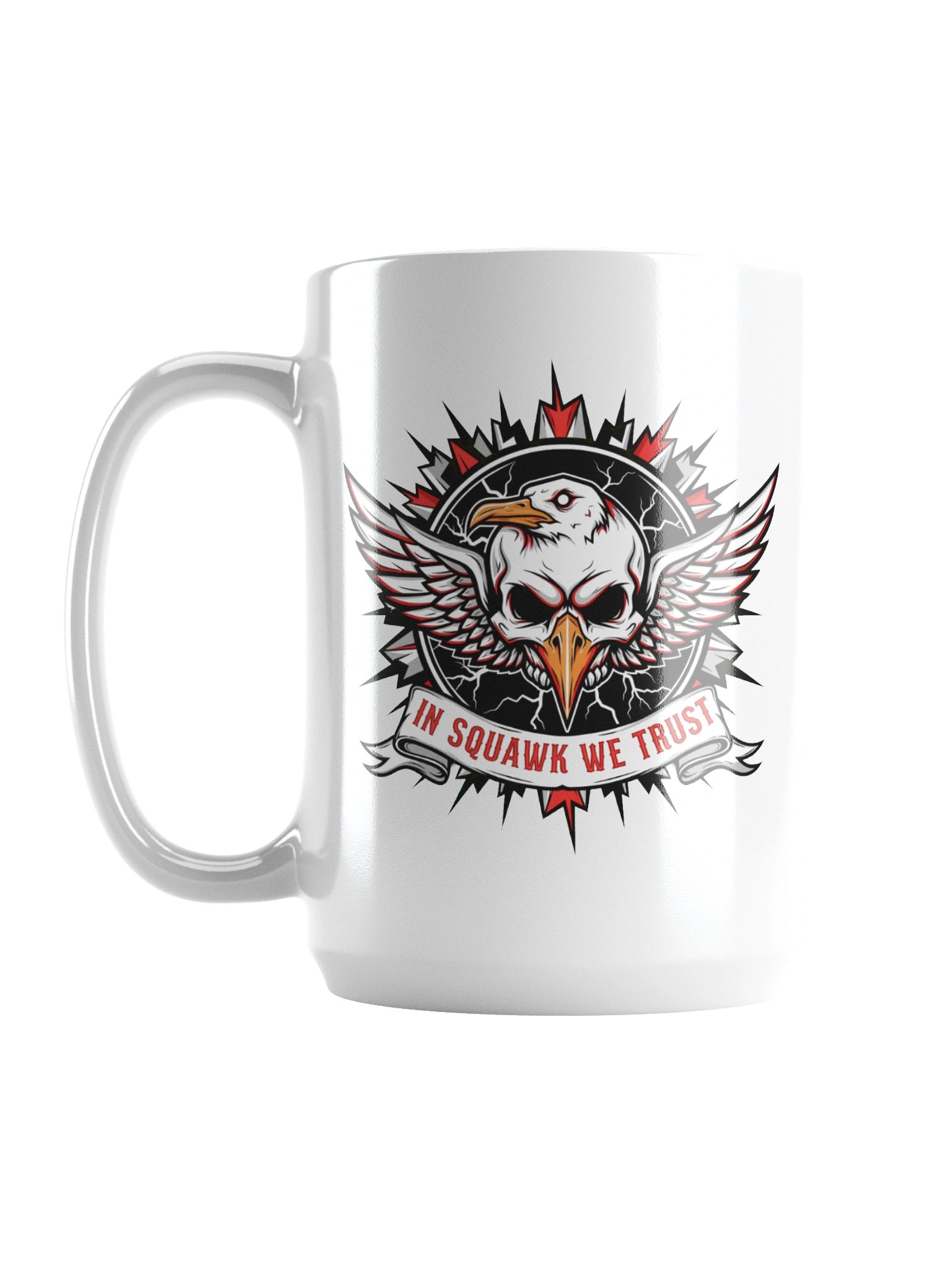 In Squawk We Trust Metal Mug product image (1)