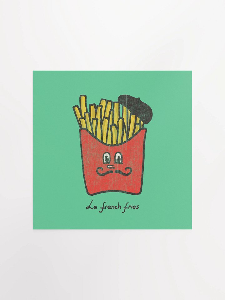Le french fries graphic art print product image (2)
