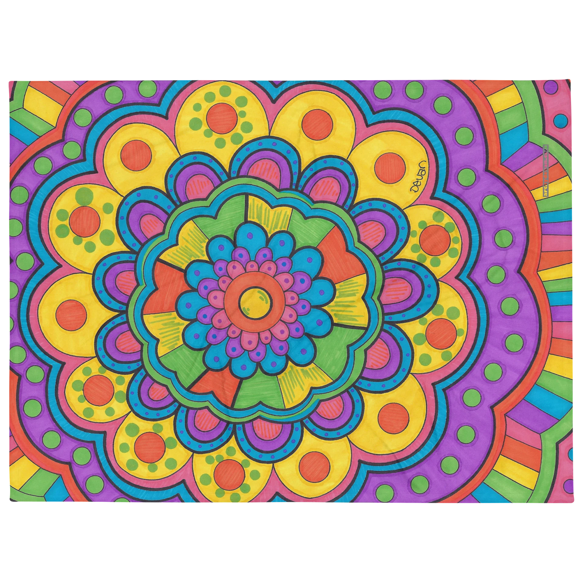 Rainbow Mandala Blanket product image (2)