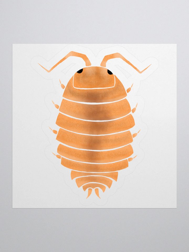 Orange Powder Isopod sticker product image (4)