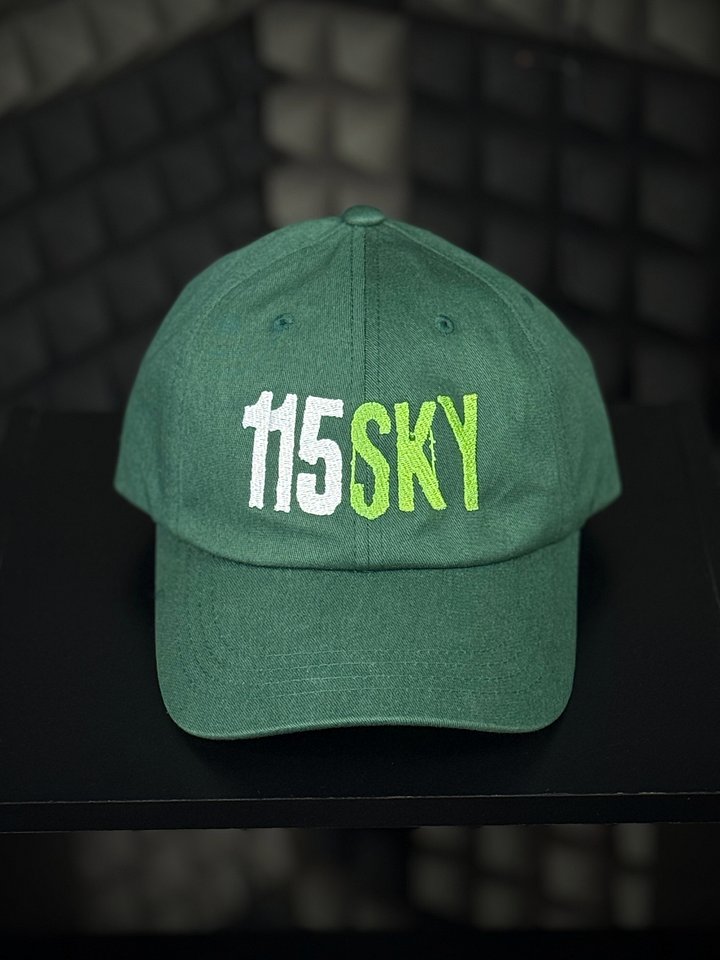 115SKY Classic Dad Hat Green Logo product image (5)