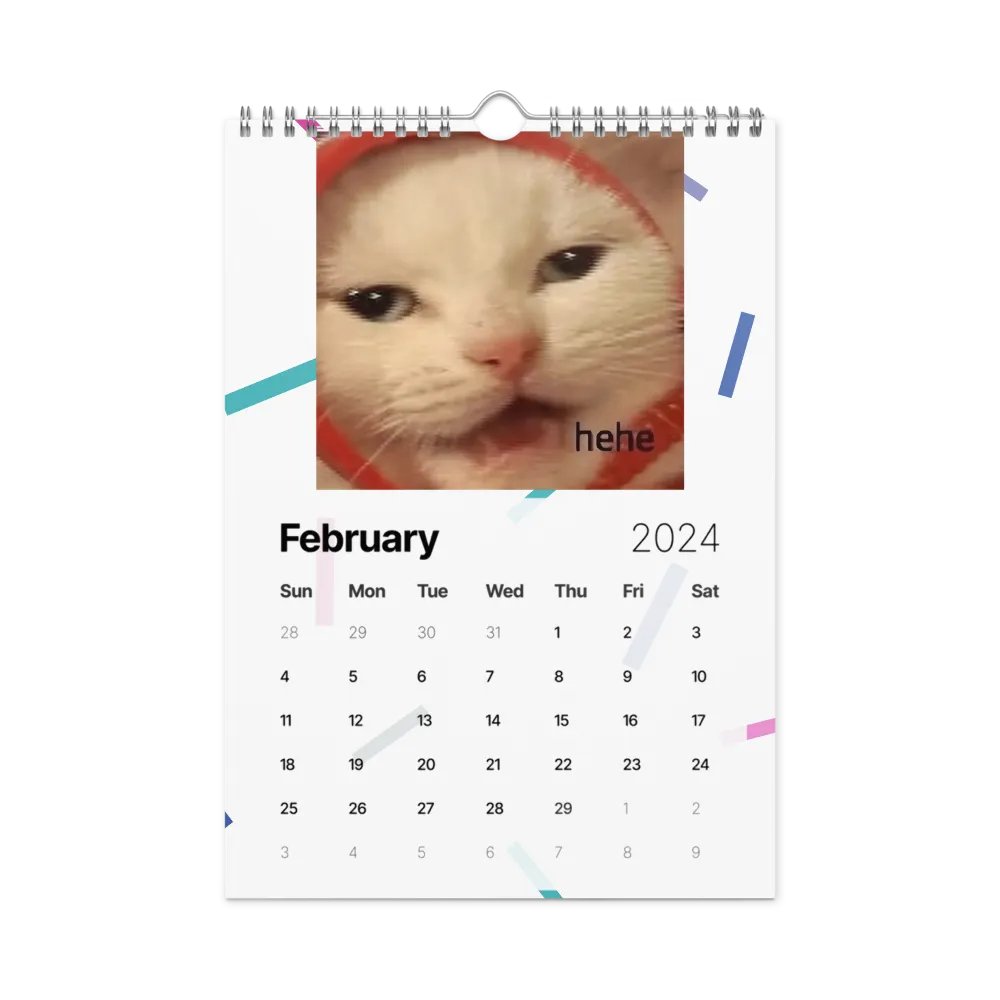 Wall Calendar (2024): Meme Cats product image (7)