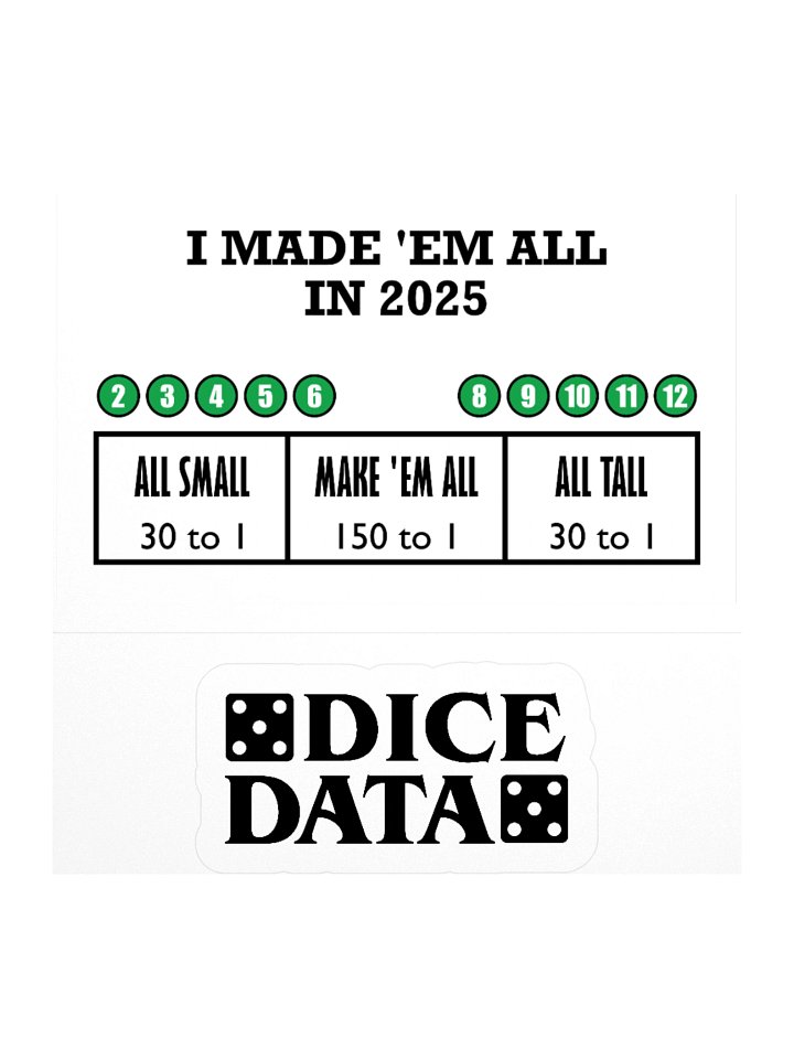 Made 'Em All (Sticker) product image (1)