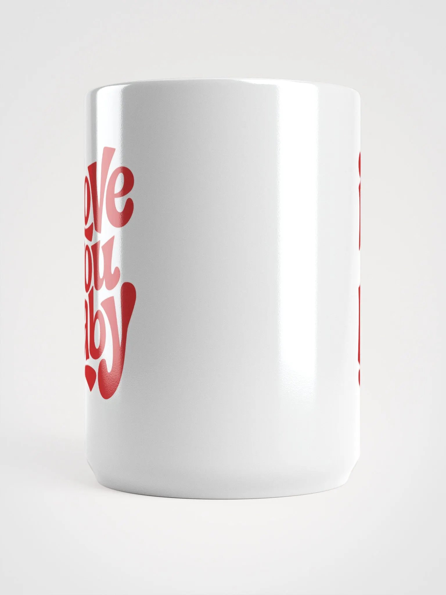 Bold Love Statement White Glossy Mug product image (5)