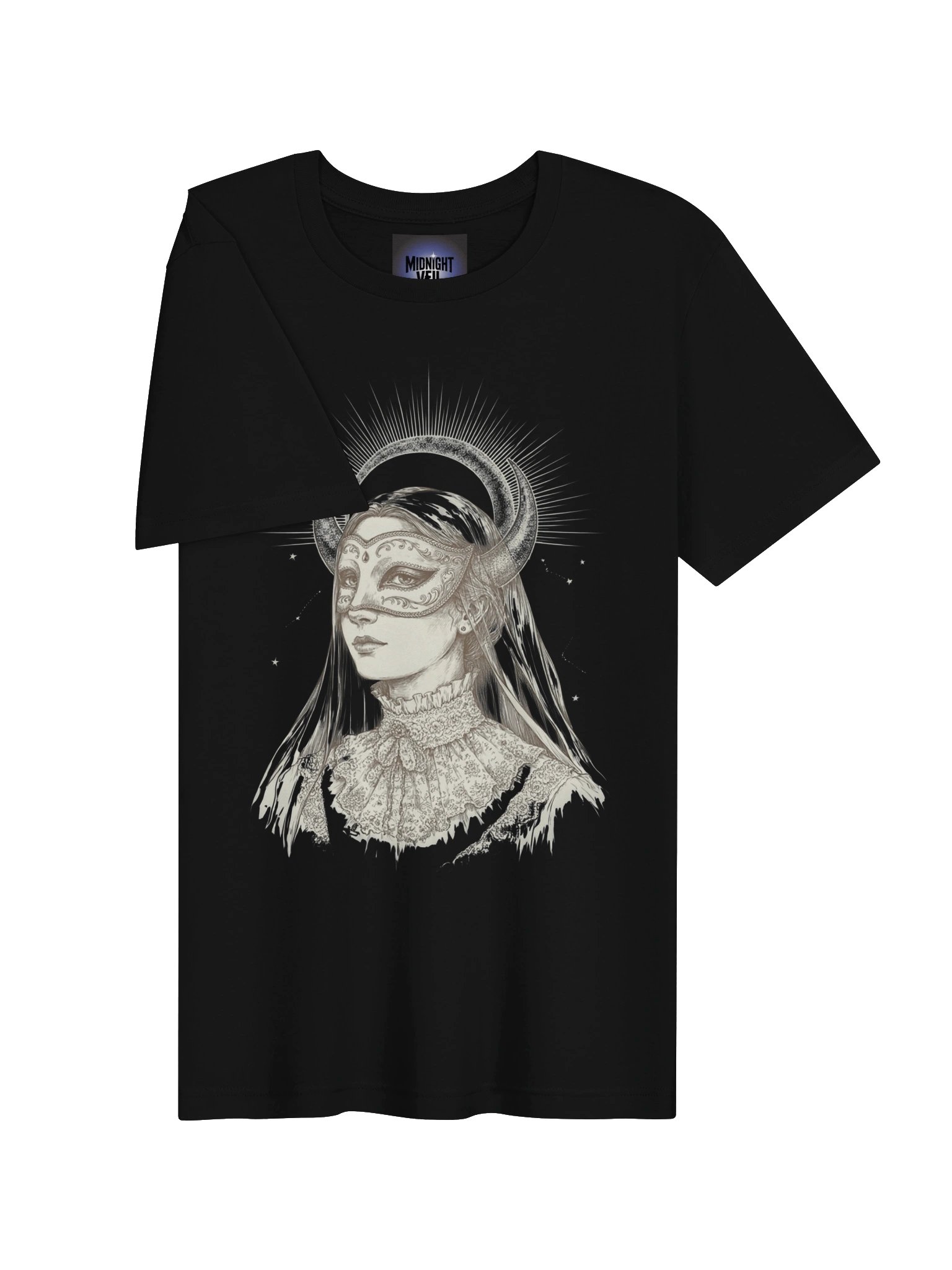 Midnight Veil Crescent Priestess T-Shirt product image (26)