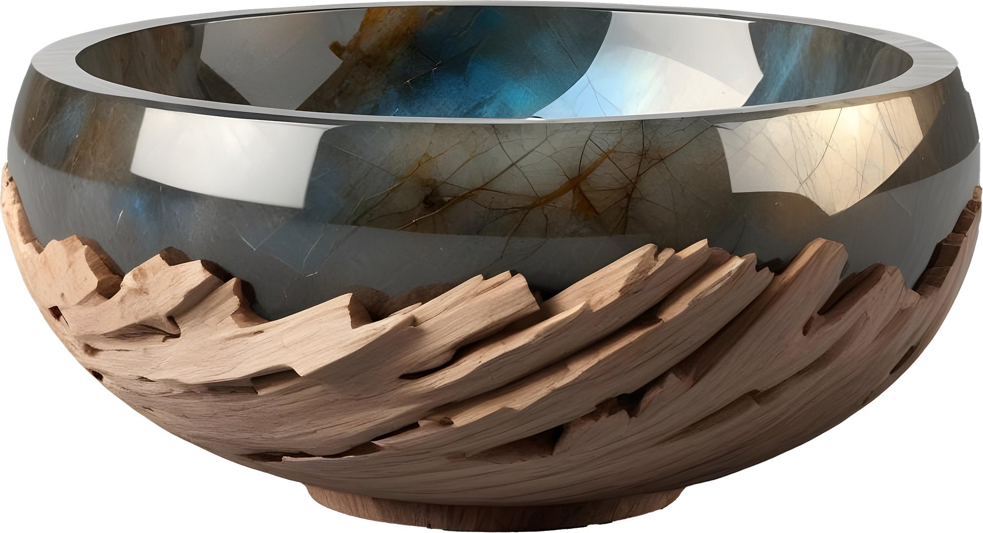 Celestial Grace – Boho Chic Bowl spa decor PNG product image (1)