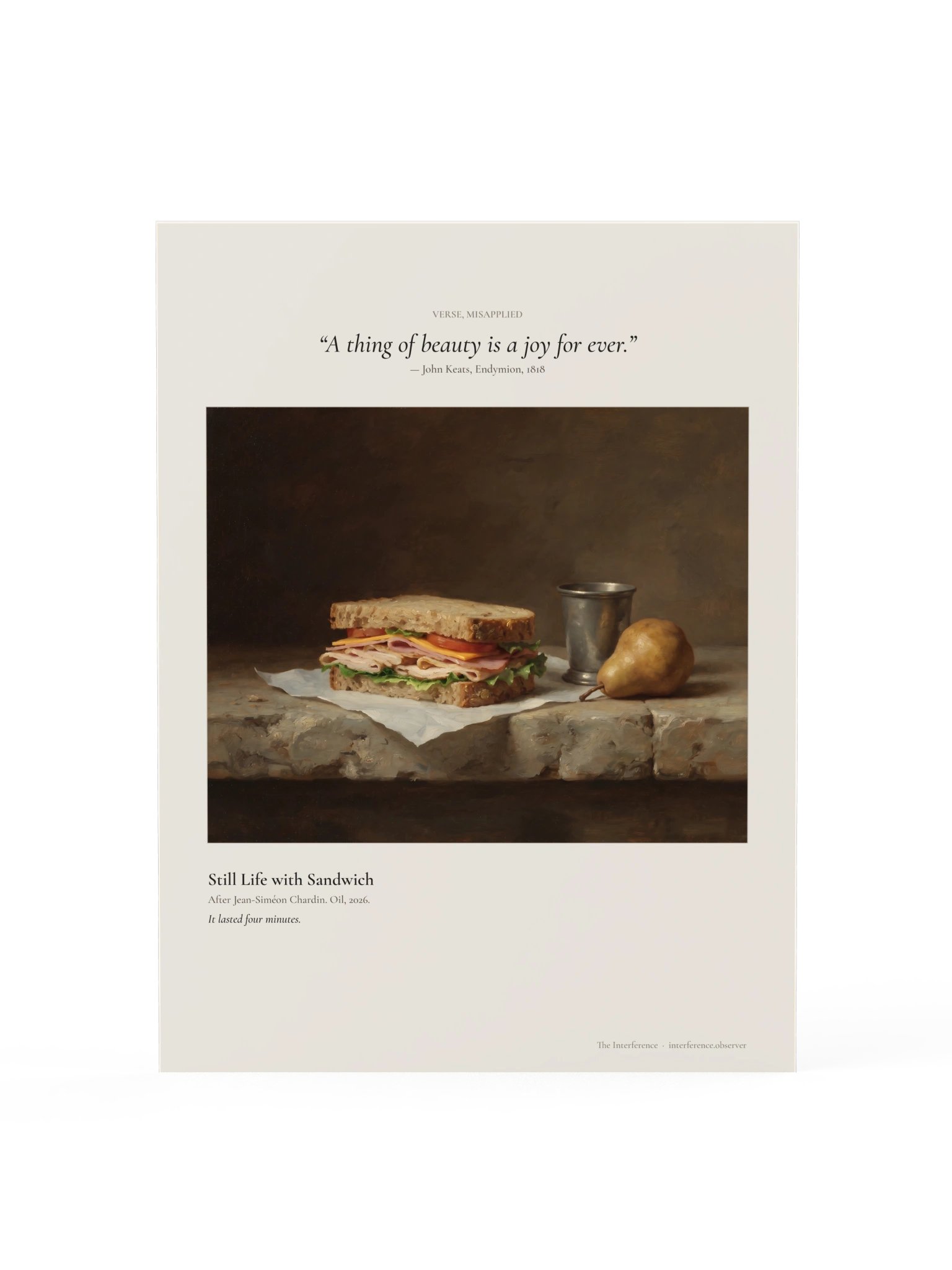 Still Life with Sandwich product image (2)