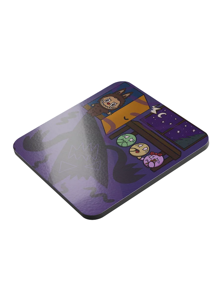 Dango Squad & Labubu - Glossed Cork Coaster product image (2)
