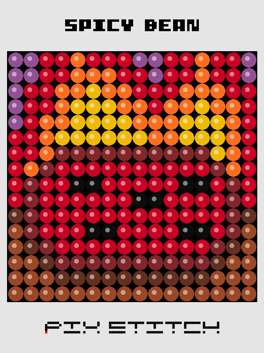 Spicy Bean Pixel Art product image (1)