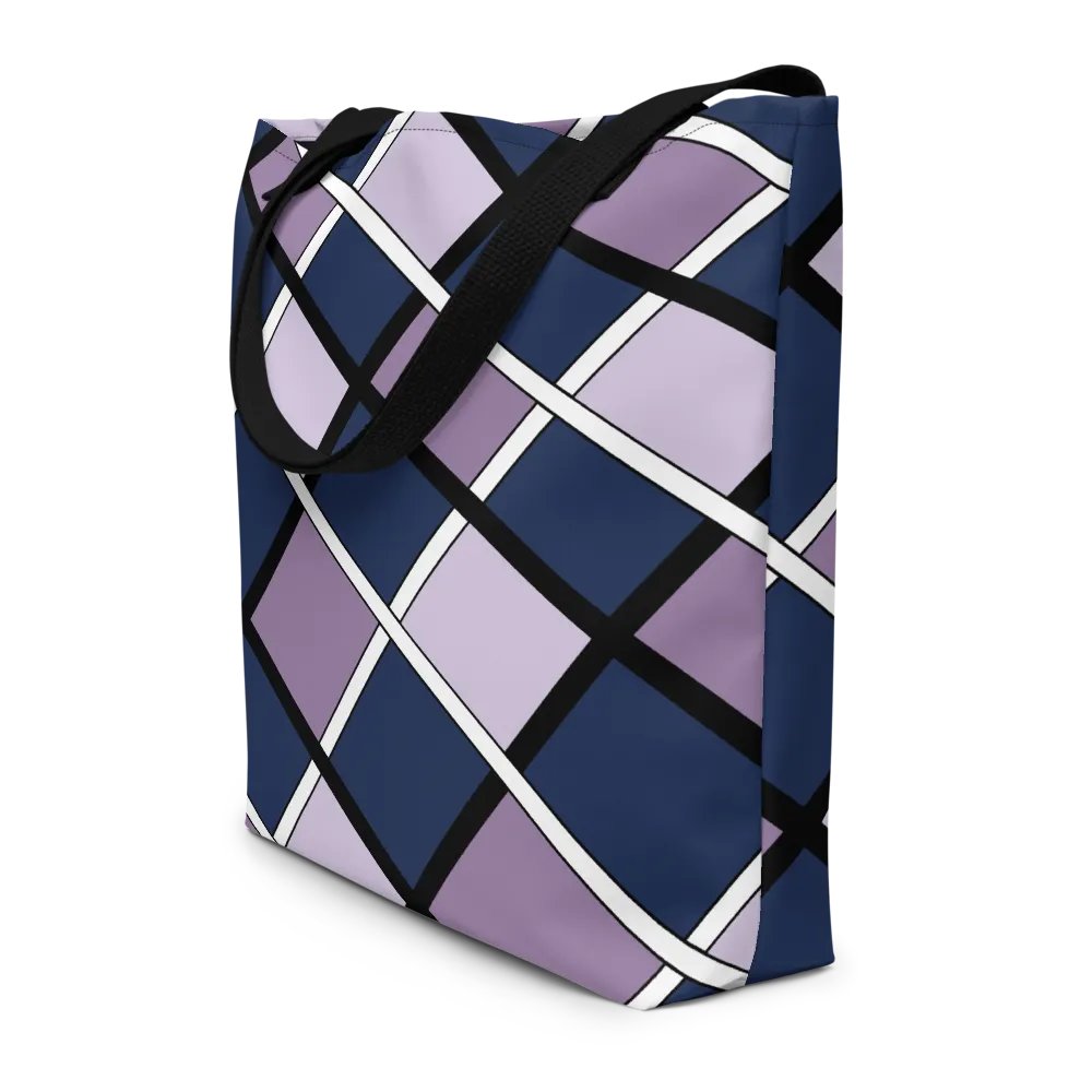 Vibrant Geometric Grid All-Over Tote Bag product image (8)