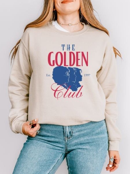 The Golden Club Retro Cozy Minimalist Fall Sweatshirt product image (10)