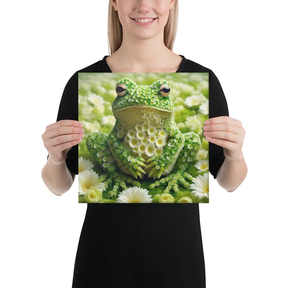 Green Flower Frog Wall Art product image (3)