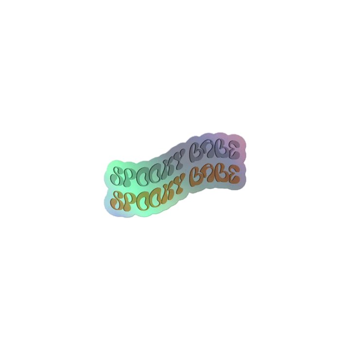 Spooky Babe Holographic Sticker product image (1)